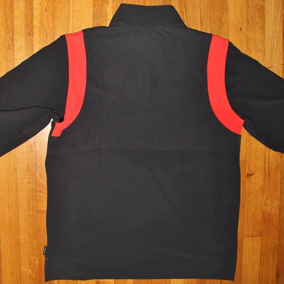 Nike Ohio State Buckeyes 1/4 Zip Football Coaches Jacket Mens L Black - Picture 4 of 6